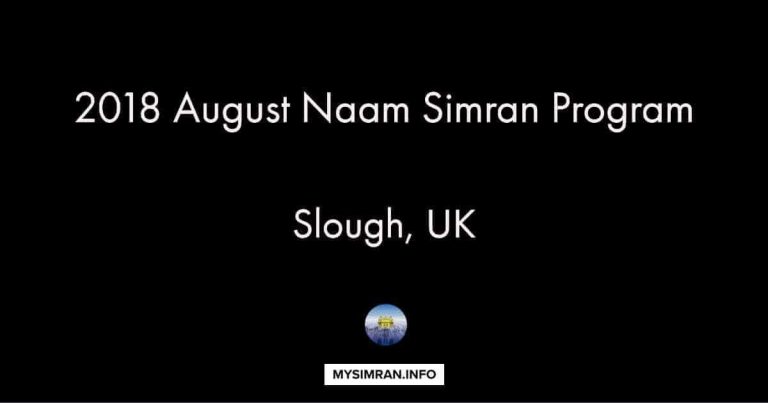Naam Simran Camp – Slough UK